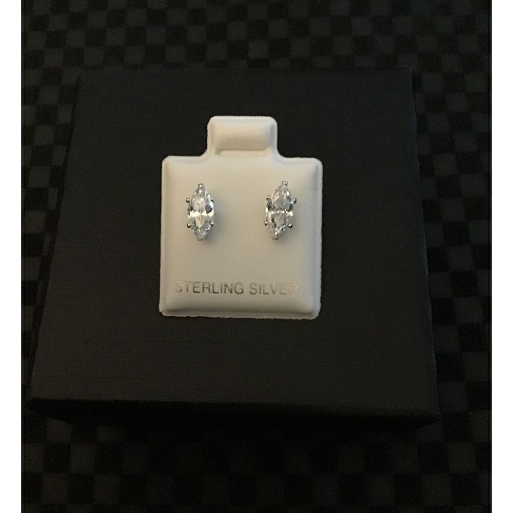 1.5 Ct Marquis Sim Diamond Stud Earrings